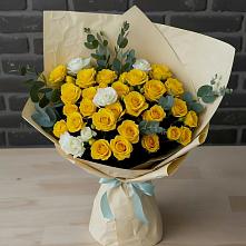 Букет цветов из:  Розы #REPLACE_PRED# Бурацком