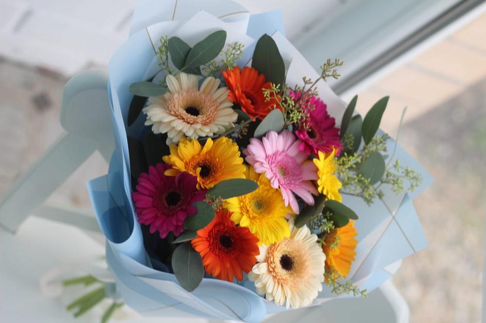 Букет цветов из: Герберы в Бурацком