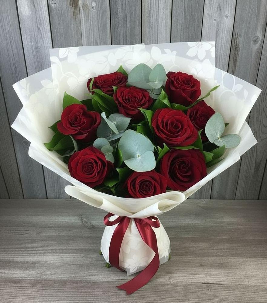 Букет цветов из: Розы в Бурацком