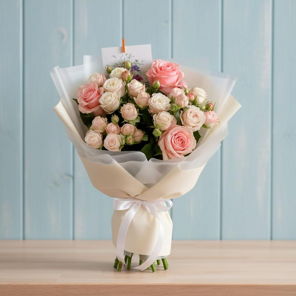 Букет цветов из: Розы в Бурацком