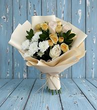 Букет цветов из:  Розы и Хризантемы в Бурацком