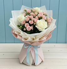 Букет цветов из:  Розы в Бурацком