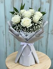 Букет цветов из:  Розы в Бурацком