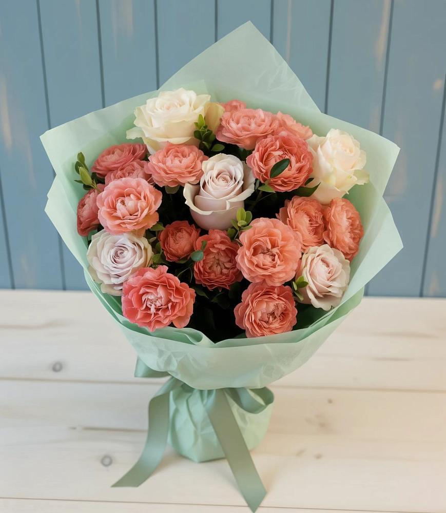 Букет цветов из: Розы в Бурацком