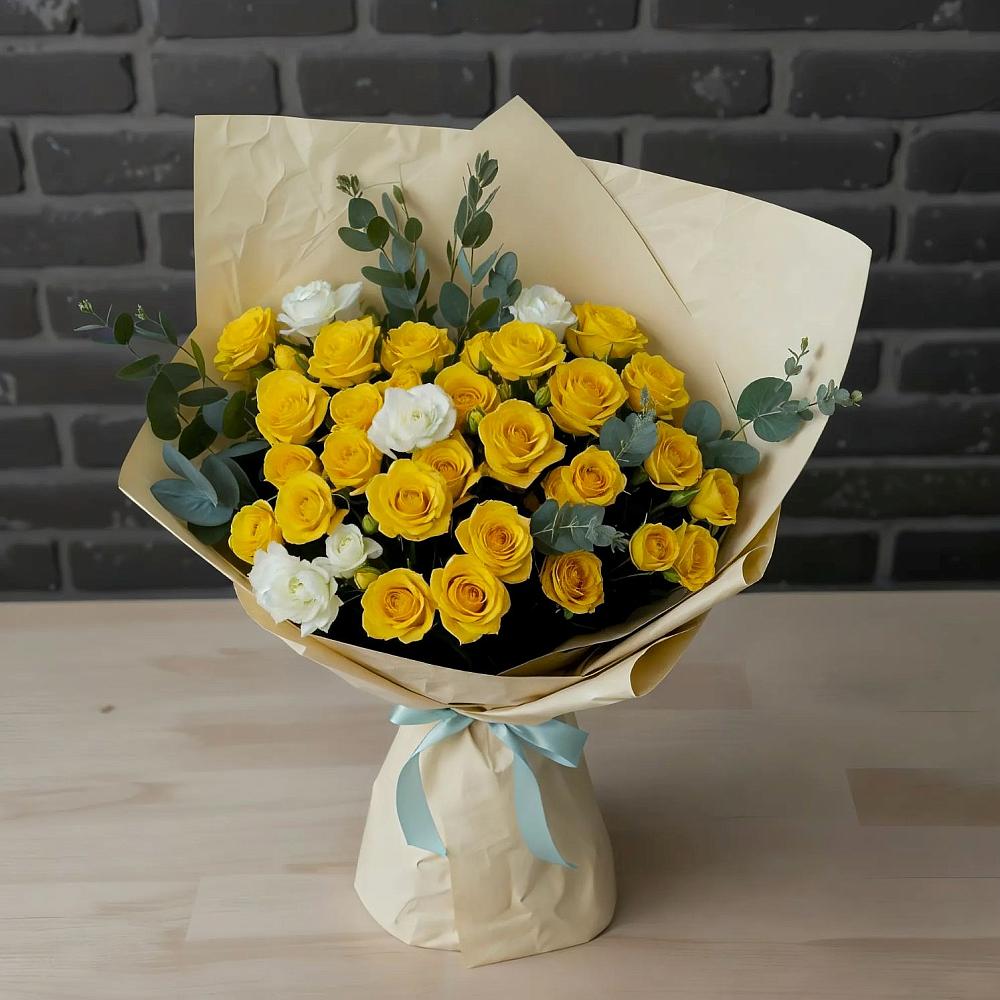 Букет цветов из: Розы в Бурацком